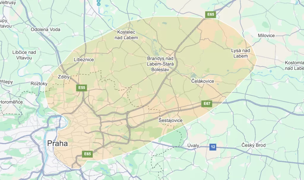Mapa kde působíme